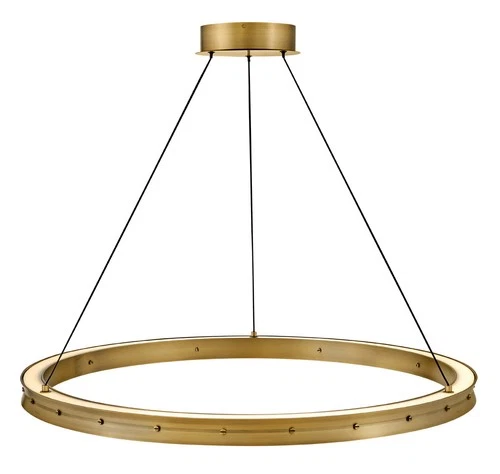 Fredrick Ramond FR41476 Althea 38"W LED Ring Chandelier - Black - Picture 11 of 12