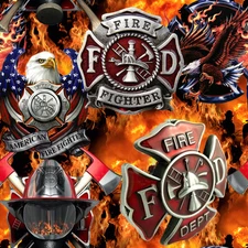 FireFighter 52 - 18"x46" Hydrographic Film Hydro Dipping
