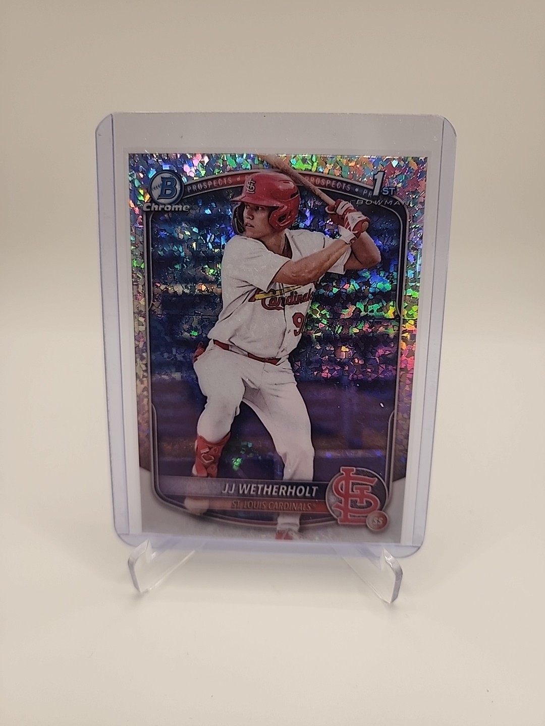 2025 Bowman - Chrome Prospects JJ Wetherholt #BCP-22 Mini-Diamond Refractor (RC)