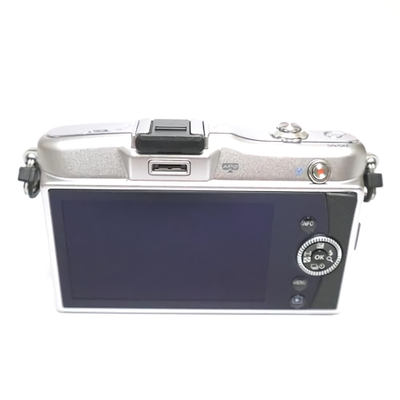 Olympus PEN mini E-PM1 Mirrorless Digital Camera Silver Body Used