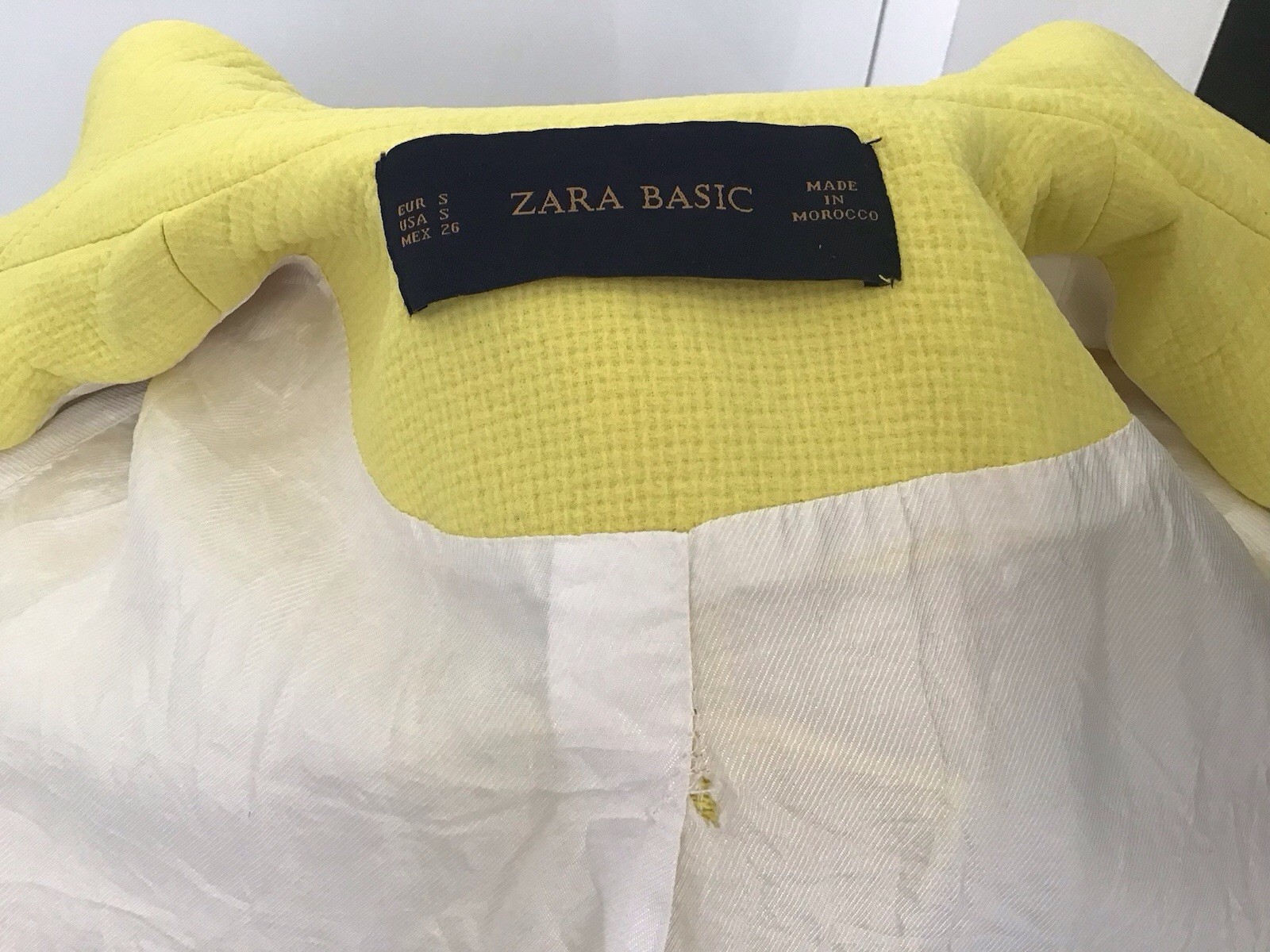 Zara Basic Women's  Yellow Polyester Jacket  Eur … - image 7