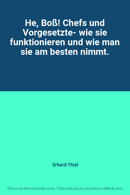 He, Boß! Chefs und Vorgesetzte- wie sie funktionieren und wie man sie am besten