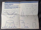 GI JOE Vintage BLUEPRINTS INSTRUCTIONS sheet COBRA BUNKER 1985
