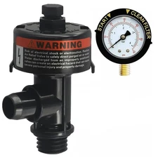 98209800 Air Relief Valve w/Pressure Gauge For Pentair Pool Spa Filter FNS PLUS
