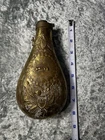 Vintage Style Black Powder Flask US Eagle Taiwan Brass Flask