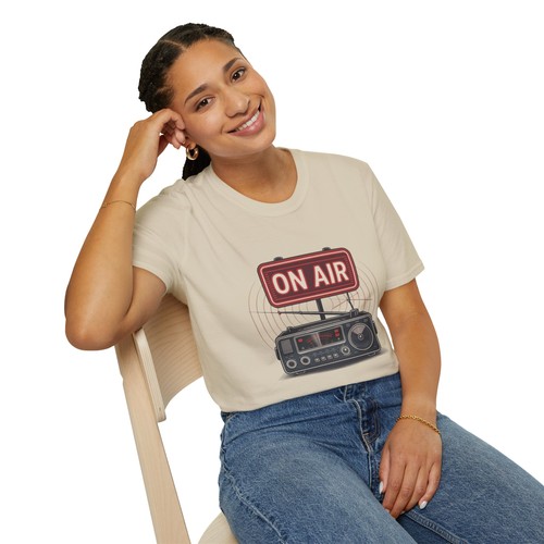 Ham Amateur Radio On Air Tshirt Unisex Softstyle T-Shirt - Picture 23 of 91