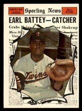 1961 TOPPS #582 EARL BATTEY A.S. TWINS VG-EX SET BREAK 550537 (KYCARDS)