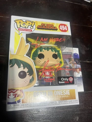 Funko Pop! Vinyl: My Hero Academia - Deku in Costume - GameStop Signed JSA COA