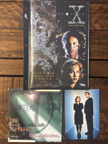 Vintage 1995 Sealed The X-FILES Collection Comic With Postcard And BDay Envelope