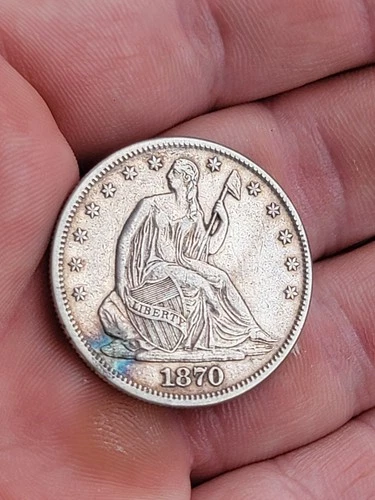 1870 Seated Liberty Half Dollar