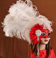 Hand Crafted Feather Mask FM115
