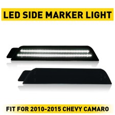 White Led Rear Smoke Side Marker Light Fits 2010-2015 Chevrolet Car Camaro Parts