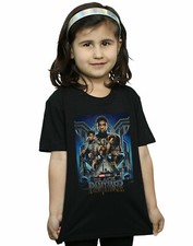Marvel Studios Niñas Black Panther Poster Camiseta