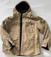 Vtg Jesse James Youth 100% Cotton Canvas Fully Lined Hooded Jacket Kid 10/12