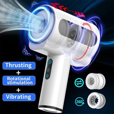 Automatic Thrusting Male Masturbator Thrusting Vibrating Telescopic Lubricants