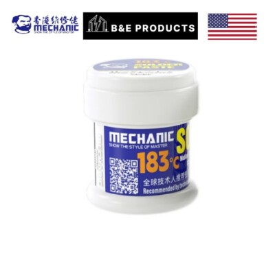 Mechanic ZW50 Solder Paste Weight 50g Medium Temp 183°C Flux IPX5 Sn62Pb35Ag3 