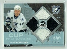07-08 UD Upper Deck The Cup Foundations  Brad Richards  1/25  Quad Jerseys