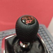 ST LEATHER 6SP SPORT SHIFT GEAR KNOB for FOCUS MK3 MK4 FIESTA MK7 MK8 RS 2.0T WZ