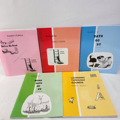 Pathway Workbooks Lot of 5 First Steps Days Go By Learning Thru Sounds 1st Grade