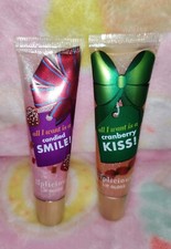 Bath Body Works Liplicious Lip Gloss Candied Smile Cranberry Kiss Lot Shimmer