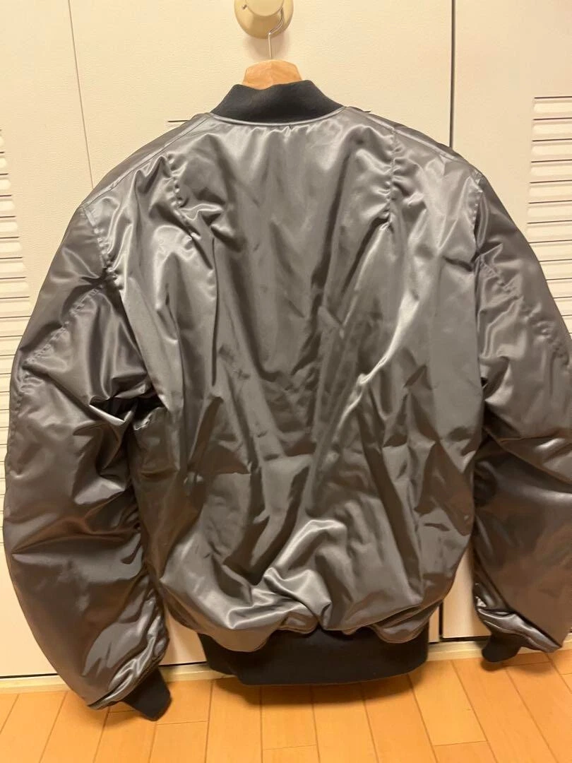 Buzz Rickson's x PORTER MA-1 & Wallet Flight Jacket Silver Gray Size 40 (L)