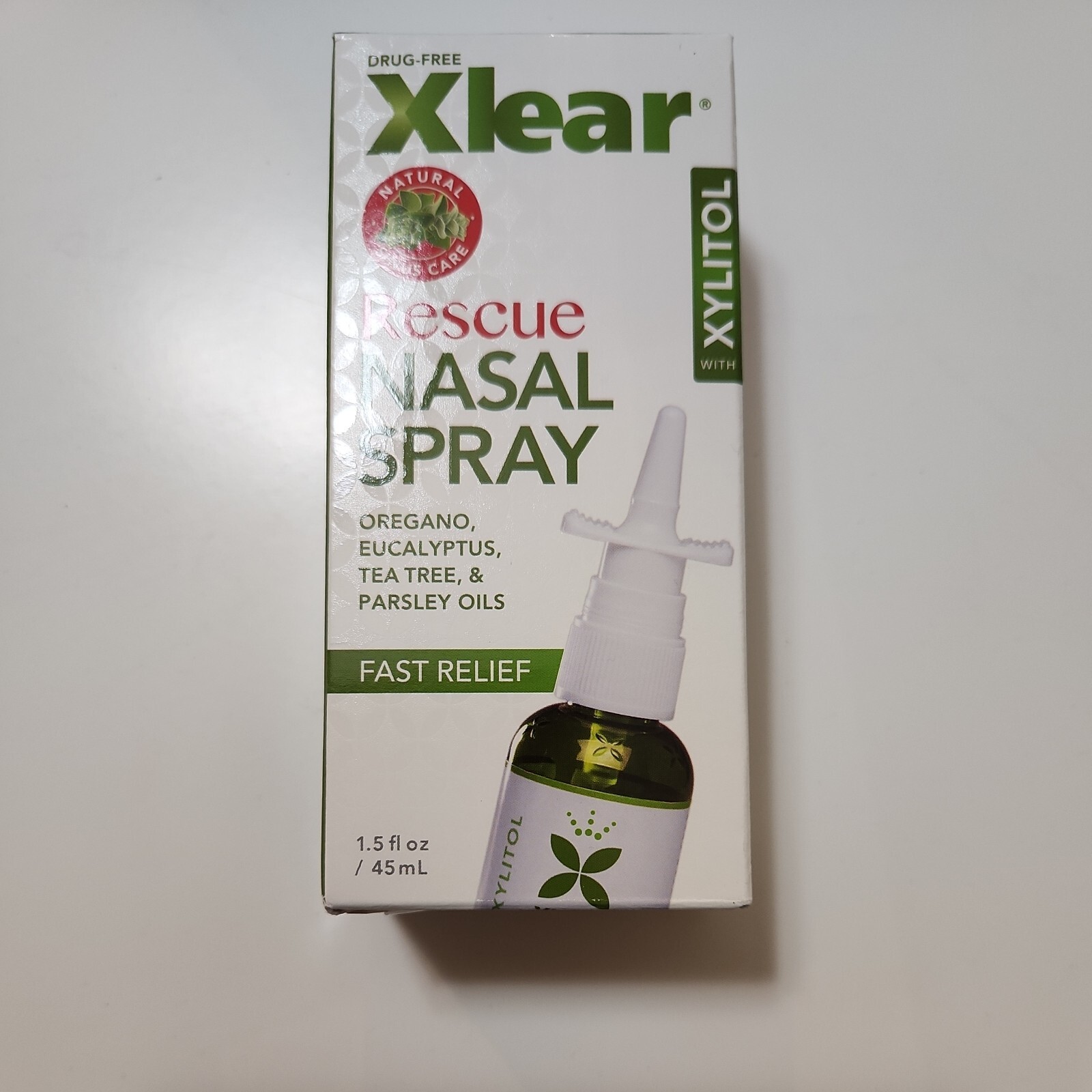 Xlear Rescue Nasal Spray with Xylitol AllNatural Saline Nasal Spray