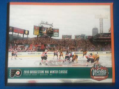 2010 Philadelphia Flyers  Bridgestone Winter Classic Photo Scorecard vs Bruins!