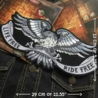 Eagle Ride Chopper Biker Motorcycle Iron on Embroidered Large Back patch XL