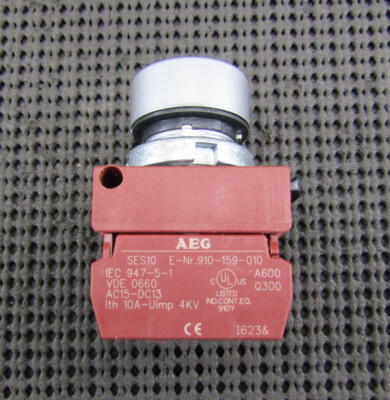 AEG BMD-GG-10-02 PUSH BUTTON ASSEMBLY 22MM GREEN