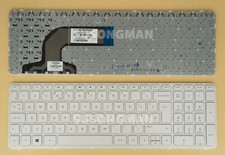 New UK Keyboard For HP Pavilon 15-E000 15-E 15-N000 15-N Series with Frame White