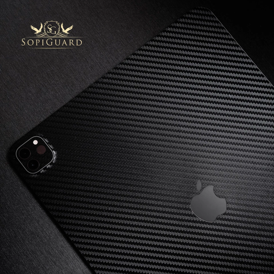 SopiGuard 3M Carbon Sticker Skin for 2020 Apple iPad Pro 11" 2nd Gen (A2228) - Image 4 of 4