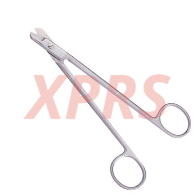 Wire Cutting Scissors, 4.25'', Curved, Premium German Stainless
