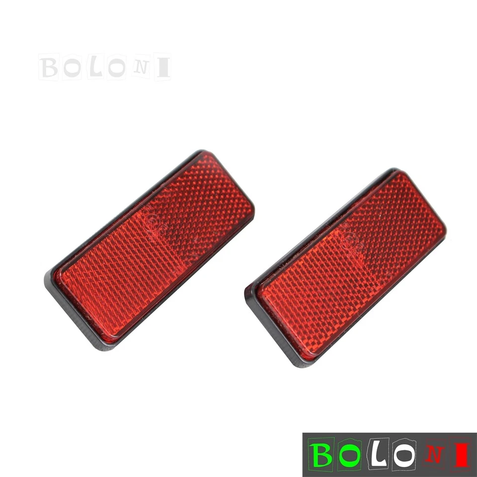 2X ECE SAE Red Reflector Universal For Motorcycle ATV Truck Trailer — 第 2/4 张图片