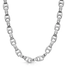 Heavy Biker 9.5 mm Tungsten Carbide Men's Chain Necklace (TUC02) FREE SHIPPING!