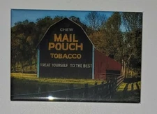 Mail Pouch Tobacco Barn Refrigerator Magnet 2" X 3" vintage  Farm Advertisement