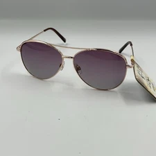Panama Jack Polarized Sunglasses PJL POL 01 10 Aviator Rose Gold Frame 100% UVA