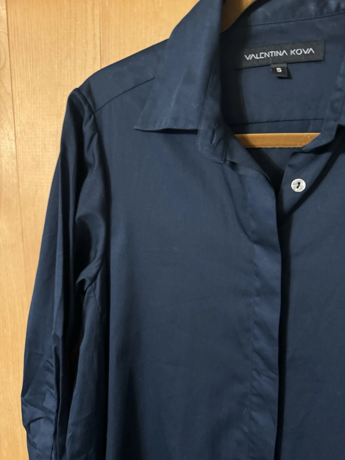 VALENTINO Valentina Kova ABITO donna piccolo DAKOTA cotone tasche us intime ottimeioni condi $10 bluy