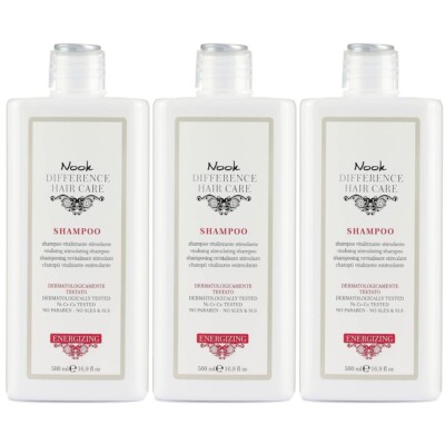 NOOK ENERGIZING FALL ARREST SHAMPOO VITALIZING STIMULATING WEAK HAIR 3X500M