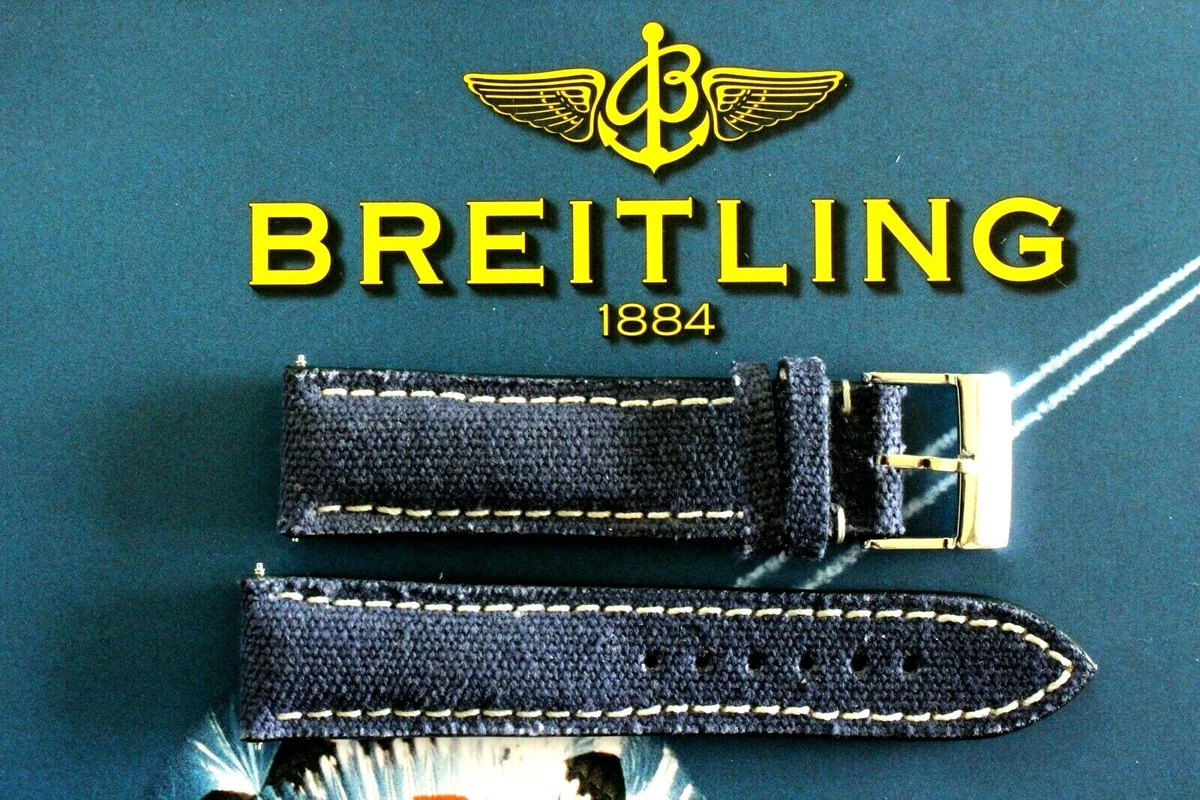 Breitling Blue 22 mm Band Width Wristwatch Bands for sale | eBay