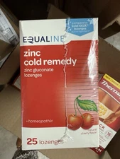 2 Boxes Equaline Zinc Cold Remedy 25 Lozenges Per Box Cherry  homeopathic