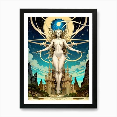 Aphrodite 5 Kunstdruck gerahmt Wandbild Poster Leinwanddruck Bild