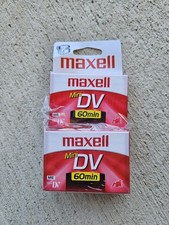 Lot of 3 Maxell Mini DV 60 min New 3 Sealed Tapes Open Package DVM60SE