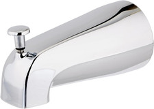 EZ-FLO 5-3/8 Inch Nose Diverter Tub Spout, 1/2 Inch IPS Connection, Chrome