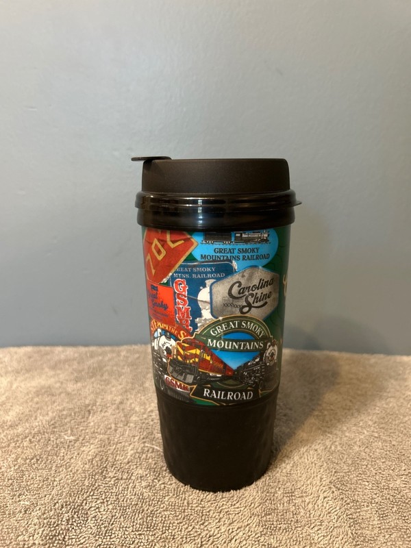 Great Smoky Mountain Railroad Whirley Insulated Plastic souvenir Cup 16OZ