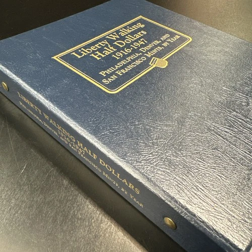 Complete (65) 1916–1947 Walking Liberty Half Dollar Set Whitman Album 23.52 ASW