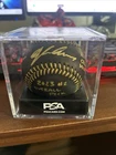 Dylan Crews PSA 10/10 Autographed Gold Ink Black Baseball with Inscriptions.