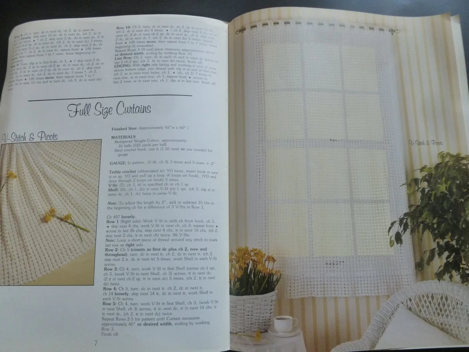 Crocheted LACE CURTAINS 6 Designs by Eunice Svinicki - Crochet Patterns - Image 3 of 4