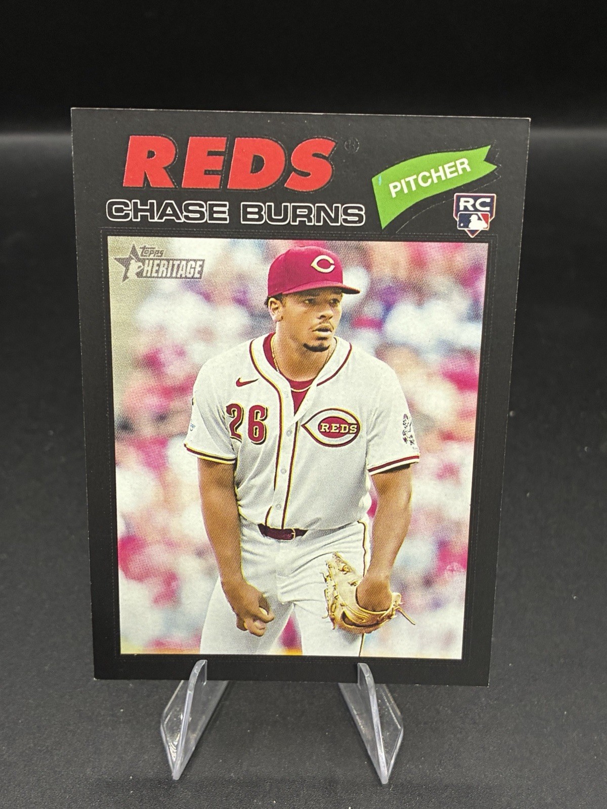2026 Topps Heritage Baseball Chase Burns #212 Black Border Parallel RC