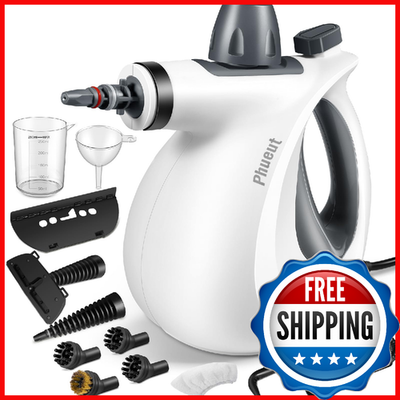 #ad Pressurized Handheld Steam Cleaner Multi Surface 12 Acc. Home Car Grout $62.41
