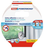 Tesa Powerbond Transparent Montageband 5 M X 19 Mm Doppelseitig Stark